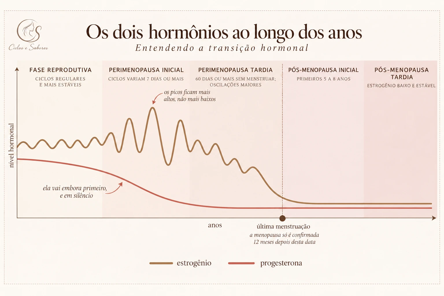 Os dois hormônios ao longo dos anos
